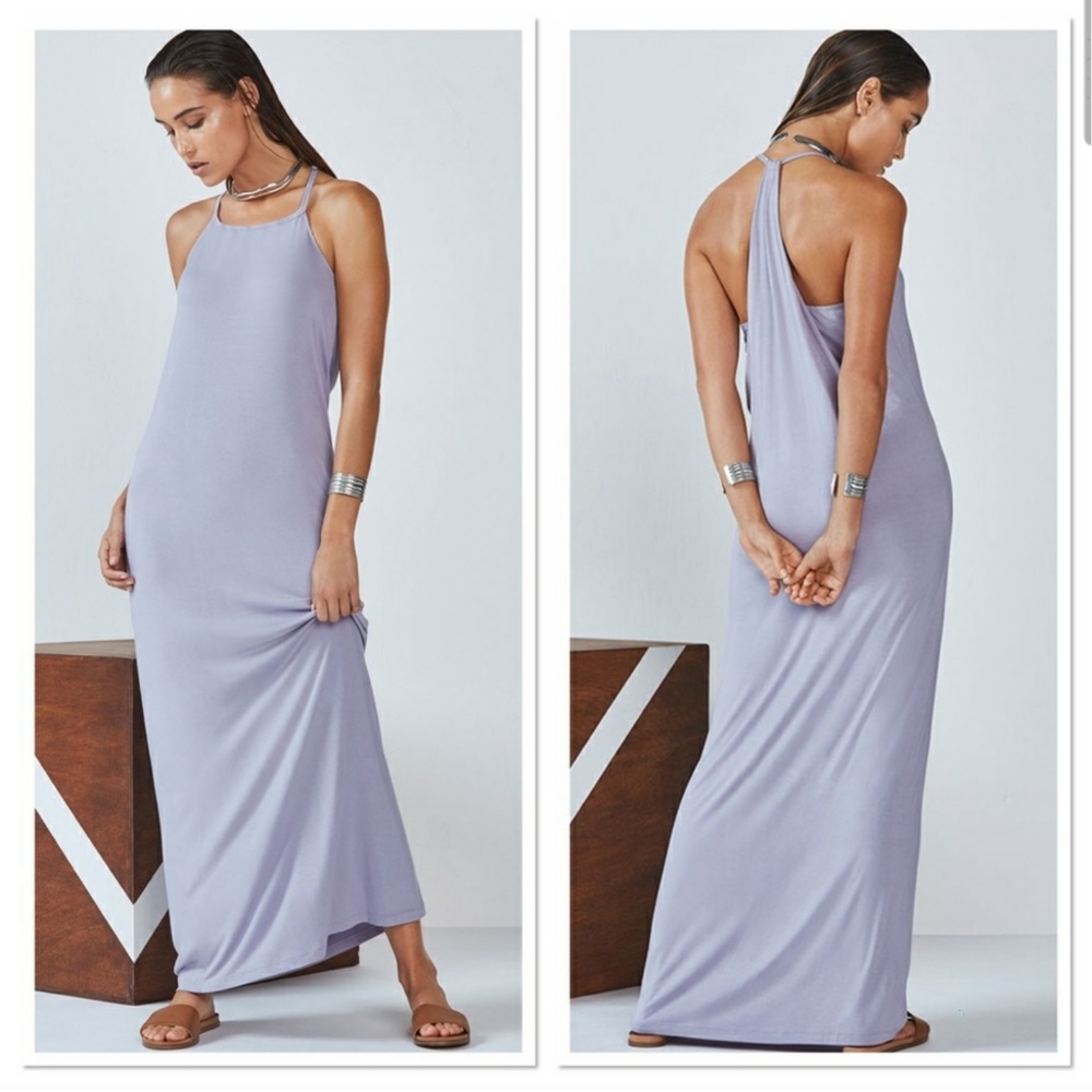 Elegant Lavender Maxi Dress